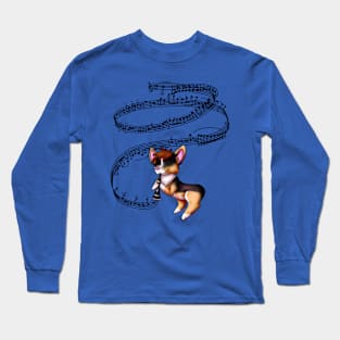 Corgi Clarinet Long Sleeve T-Shirt